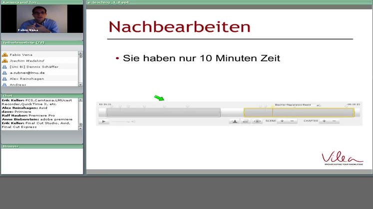 Still large 2010 virtuelles wintersemester vena wedekind video management an hochschulen