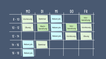 Still medium semesterplan entwickeln geschnittene aufnahme 23.0